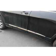 Декоративная полоса из нержавеющей стали для внешней двери автомобиля, боковой кузова, защитная наклейка, крышка, отделка, Стайлинг для Jeep Cherokee 14-16 2024 - купить недорого