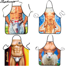 Avental de cozinha para homens e mulheres, avental sexy engraçado para cozinhar, cozinhar, fazer churrasco, festas, desenho animado, cwq022 2024 - compre barato