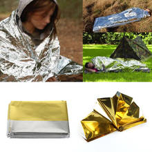 210*130CM Water Proof Emergency Survival Rescue Blanket Foil Thermal Space First Aid Sliver Rescue Curtain Outdoor Camping 2024 - buy cheap