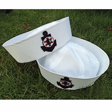 Sailor Navy Hat Cap Sailor Hat Stage Performance Cap With Anchor Fancy Dress Accessory By Adult Child Military Hats 2024 - buy cheap