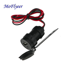 MoFlyeer New Waterproof 12v to 5v Motorcycle Car USB Charger Mobile Phone Charger Power socket  Adapter Modified Accessories 2024 - buy cheap