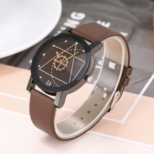 Relógio de pulso com pulseira de couro, relógio fashion unissex de marca luxuosa para presente, relógio de quartzo com pulseira de aço inoxidável e ponteiro, 2021 2024 - compre barato