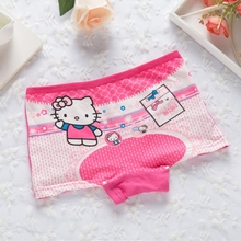 4 piece 2-9 years old kid cotton underwear female cartoon printed child girls boxers briefs panties 2024 - buy cheap