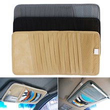 1X Car CD Bag DVD Disk Card Holder Case Folder Pocket Pouch Auto Sunshade Sun Visor Storage Bags Organizer Holder Case 2024 - buy cheap