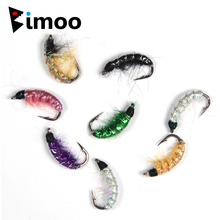 Bimoo 6PCS #6 Trout Fishing Flies Scud Shrimps Scud Cezch Fly Fishing Fly Nymphs Multiple Color 2024 - buy cheap