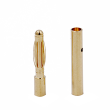 1000pair/lot Banana plug Gold Plated 2.0mm 2mm Bullet Connector For ESC lipo Battery 20% off 2024 - buy cheap