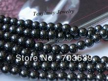 Free Shipping 8mm Black Hematite Loose Beads For Jewelry DIY 5 Strands(50pcs/Strand) 2024 - buy cheap