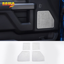 BAWA Silver ABS Car Interior Door Speaker Decoration Cover Trim Stickers For Ford F150 2015 Up Car Styling 2024 - buy cheap