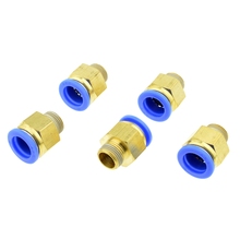 5PCS 16mm OD Tube to 1/4"BSPT / PT ( Outer Diameter:12.5mm) male thread One Touch Pneumatic Compressor Quick Brass Fittings 2024 - buy cheap