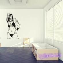Corpo nu adesivo de parede do banheiro quarto decoração para casa cartazes vinil adesivo sexy menina decalque da parede 2024 - compre barato