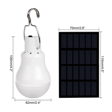 Solar panel LED bulb LED Solar Lamp Solar Power LED Light Outdoor Solar Lamp usb Rechargeable Spotlight Garden Light 2024 - buy cheap
