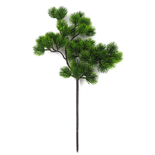 1pc artificial ramo de pinho 40cm simulação folha verde desktop bonsai decoração artificial planta casamento festa barra vaso decoração 2024 - compre barato