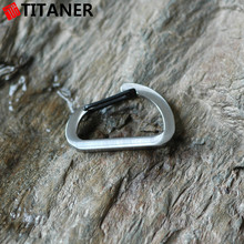 High Quality Titaner Titanium Carabiner Bulk Mini Key Chain Quick Release Clip Split Ring Outdoor Camping Gear Buckle Travel Kit 2024 - buy cheap