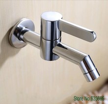 Wall Mounted Brass Chrome Mop Pool Tap Single Cold Water Kitchen Bathroom Basin Vessel Sink Faucet Sanitary Valve Accessories 2024 - buy cheap