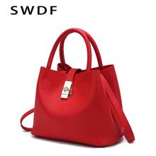 SWDF 2021 New Vintage Women's Handbags Famous Fashion Brand Candy Shoulder Bags Ladies Totes Simple Trapeze Women Messenger Bags 2024 - buy cheap