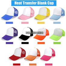 Gorra de transferencia térmica por sublimación, Logo personalizable, en blanco, 10 unidades 2024 - compra barato