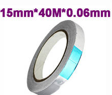 Strong & Reliable Aluminium Foil Tape 15mm*40m Roll Ideal for Heat Reflection Silver Foil Insulation Tape 2024 - buy cheap