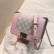 Famous Brand Pu Leather Messenger Bags Luxury Shoulder Bag Designer Handbags Women Pink Bag Vintage Small Crossbody Chain Bags 2024 - buy cheap