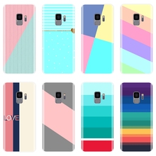Задняя крышка для Samsung Galaxy S8 S9 Plus S5 S6 S7 Edge полоса любовь розовый мягкий чехол для телефона силиконовый для Samsung Galaxy Note 9 8 5 4 2024 - купить недорого