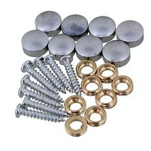 Home Furniture Fitting Silver Round Copper Screw Cap Nails Mirror Table Decorative Nails Pack of 8 (10mm Dia) 2024 - buy cheap