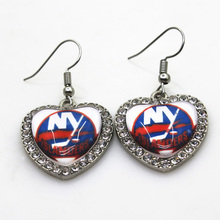 Pendientes de Hockey sobre hielo para mujer, aretes de equipo de los isleños de NY, joyería deportiva con Dijes, Joyería, 5 par/lote 2024 - compra barato