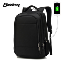 Boshikang Male Backpack Multifunction USB Charging Business Casual Travel Bag Waterproof 15.6 Inch Laptop Backpack Men&womens 2024 - buy cheap