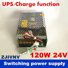 New arrival 120W 24V 4A UPS/Charge function switching power supply input 110/220v battery charger output 13.8v for SC-120W-24 2024 - buy cheap