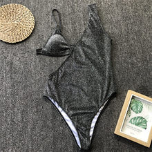 2019 сексуальный женский цельный купальник, летний Леопардовый монокини с пуш-ап, Мягкий купальник, блестящая пляжная одежда, купальный костюм, купальный костюм 2024 - купить недорого