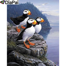 DIAPAI-pintura de diamante 5D DIY "puffin Painting", bordado de diamantes de imitación cuadrados o redondos, estilo punto de cruz, decoración 3D, A22795 2024 - compra barato