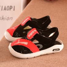 Dropshipping New Spring And Summer Children's Sandals Kid  Boys Soft Flat Bottom Beach Male Baby Kids Sandals Mini Melissa Shoes 2024 - buy cheap