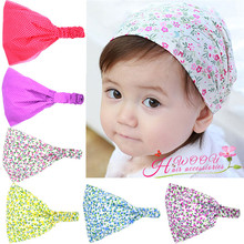 MIXIU 1pcs Baby Bandana Hat Print Floral Headband  Bow Knot Hair Band Headwear Kids Photo Prop Hair Accessories 2024 - buy cheap