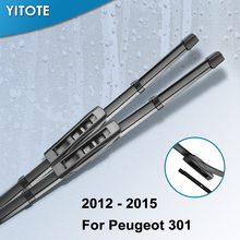 Cuchillas de limpiaparabrisas YITOTE para Peugeot 301, brazos de bayoneta compatibles con Vigo de España, 2012, 2013, 2014, 2015 2024 - compra barato