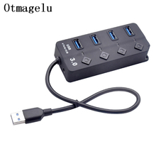 4 Port USB 3.0 Hub with Independent Switch USB Hub Expander USB Type Splitter Adapter For Macbook PC Laptop Computer Accessories 2024 - buy cheap