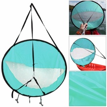 Paleta de viento plegable para Kayak, tabla de 42108cm para navegar en canoa, botes de remos, ventana transparente, accesorios de vela para canoa, novedad 2024 - compra barato