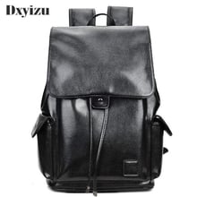 Men Backpack Promotion Casual PU Leather Backpack Computer Rucksack Large Male Waterproof Travel Bag College Students Bags 2024 - buy cheap