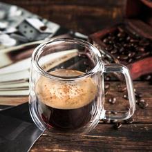 Double Wall Glass Cup Tea Coffee Cup Set with Handmade Heat-resistant Creative Mug Insulated Tea Mugs Transparent Drinkware 2024 - buy cheap