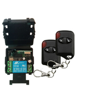 Receptor de sistema de controle remoto sem fio, 12v, 24v, 1 canais, 10a, com transmissores olho de gato, portão de garagem/janela