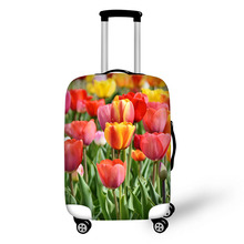 Fundas protectoras para maletas, accesorios de viaje con diseño de tulipán y flores, 18-30 pulgadas, valigia, estuche antipolvo, bolsa elástica 2024 - compra barato