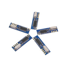 5PCS Arduino Uno Wreless RF ASK Receiver Module SRX887 in 433MHz +  Nickel Plated Spring Antenna   RX Module 2024 - buy cheap