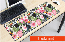 Mouse pad ergonômico flamingo para jogos, 800x300x2mm, mousepad grande para escritório 2024 - compre barato