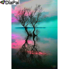 DIAPAI Full Diamond "Tree scenery" DIY 5D Diamond Painting Cross Stitch Home Decor Picture Of Rhinestone Handmade A25496 2024 - buy cheap