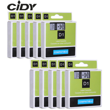 CIDY Dymo D1 45022 compatible for DYMO D1 Label Tapes 12mm black on silver Label Maker Suitable Label Manager 210 450 LM160 2024 - buy cheap