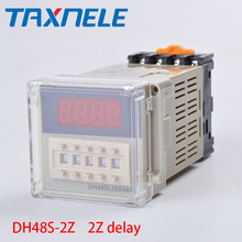 DH48S-2Z 2Z Delay Relay  Time Relay with Socket  AC110V AC220V DC24V  DC12V  8 Pins timer module 2024 - купить недорого