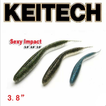 Keitech Sexy Impact 3.8", soft plastic lures, fishing baits, fishing lure, 10pcs/pack 2024 - buy cheap
