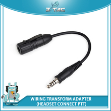 Z-tactical Wiring Transform Adapter Headset Airsoft Accessories Connect Military PTT 2024 - buy cheap