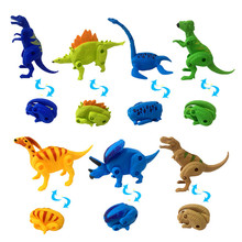 Regalo de fiesta de dinosaurios para niños, recuerdo de fiesta de jungla de huevo deformado, bonito regalo para cumpleaños, 10 Uds. 2024 - compra barato