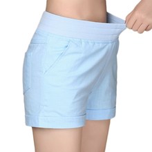 YGYEEG Summer Women's Home Casual Elastic Waist Cotton Linen Shorts Pocket Candy Colors Cotton Linen Breathable Pockets Bottom 2024 - buy cheap