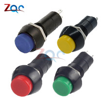 Interruptor momentâneo com 5 peças-2 pinos/12mm sem bloqueio/desligamento automático/botão de pressão 3a 150v preto azul vermelho verde amarelo 2024 - compre barato