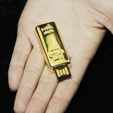 Full Capacity Waterproof Gold Bar USB Flash Pen Drive 2.0 Memory Stick 16GB 32GB 64GB Pendrive 128GB 256GB 1TB 2TB Gift Gifts 2024 - buy cheap
