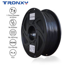 Tronxy  1KG PLA Filament 1.75mm For 3D Printer 3D Printer Extruder Pen Rubber Consumables Material for Printing Plastic Black 2024 - buy cheap